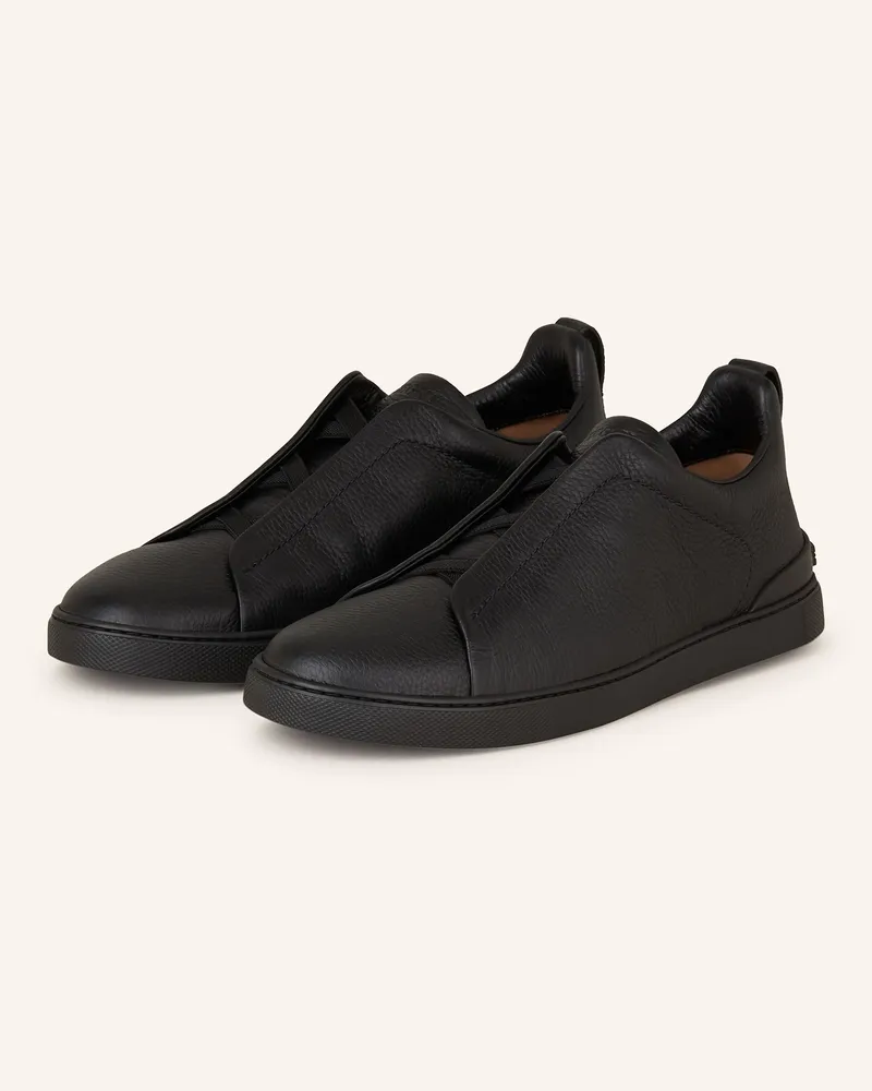 Ermenegildo Zegna Sneaker schwarz Schwarz