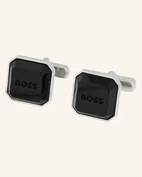 HUGO BOSS Manschettenknopf B-POLYGON-CUF Schwarz