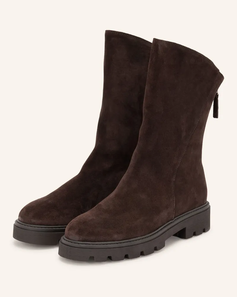 Mrs & HUGS Boots braun Dunkelbraun