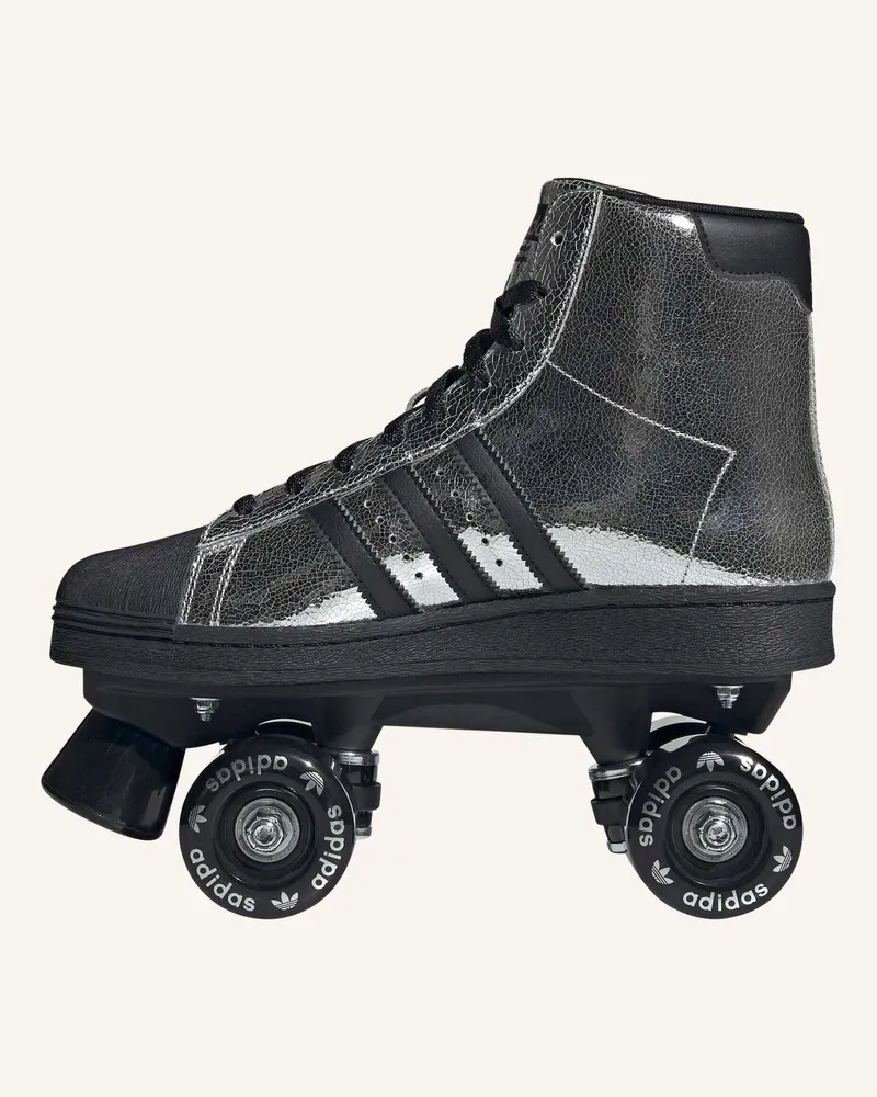 adidas SUPERSTAR 82 ROLLSCHUH Silber
