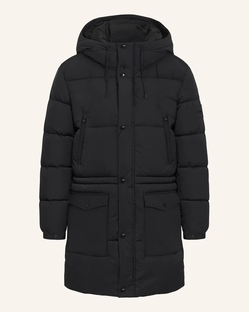 HUGO BOSS Casual Jacke H-CONDOLO2_IN Regular Fit Schwarz