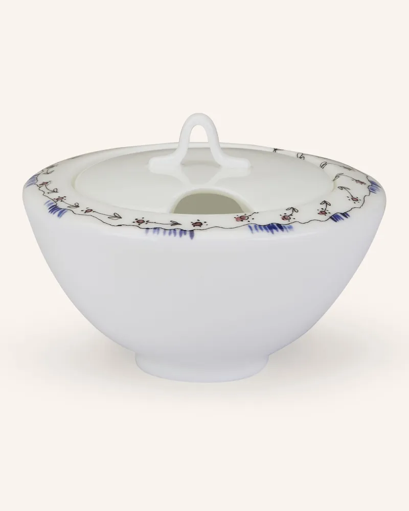 Serax Zuckerdose Midnight Flowers Anemone weiss Creme