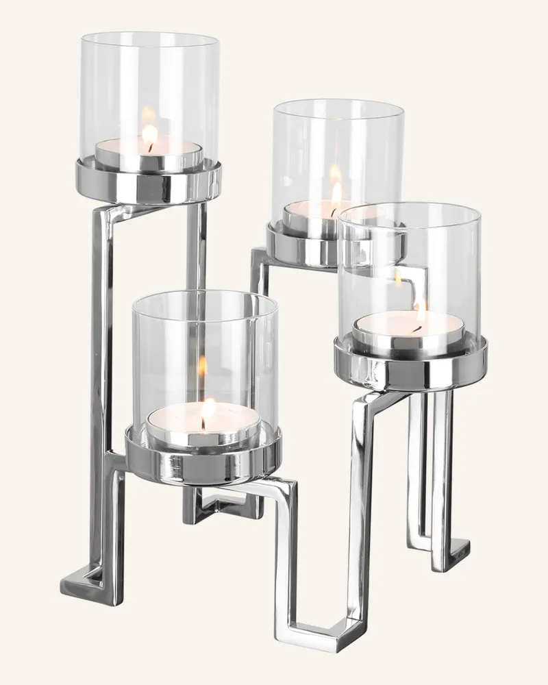 Fink Leuchter, 4-Flammig Grant silber Silber