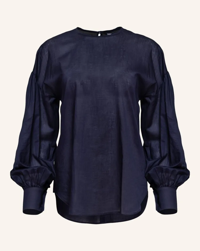 Helene Galwas Langarm Bluse Aus Baumwolle Hadley blau Blau