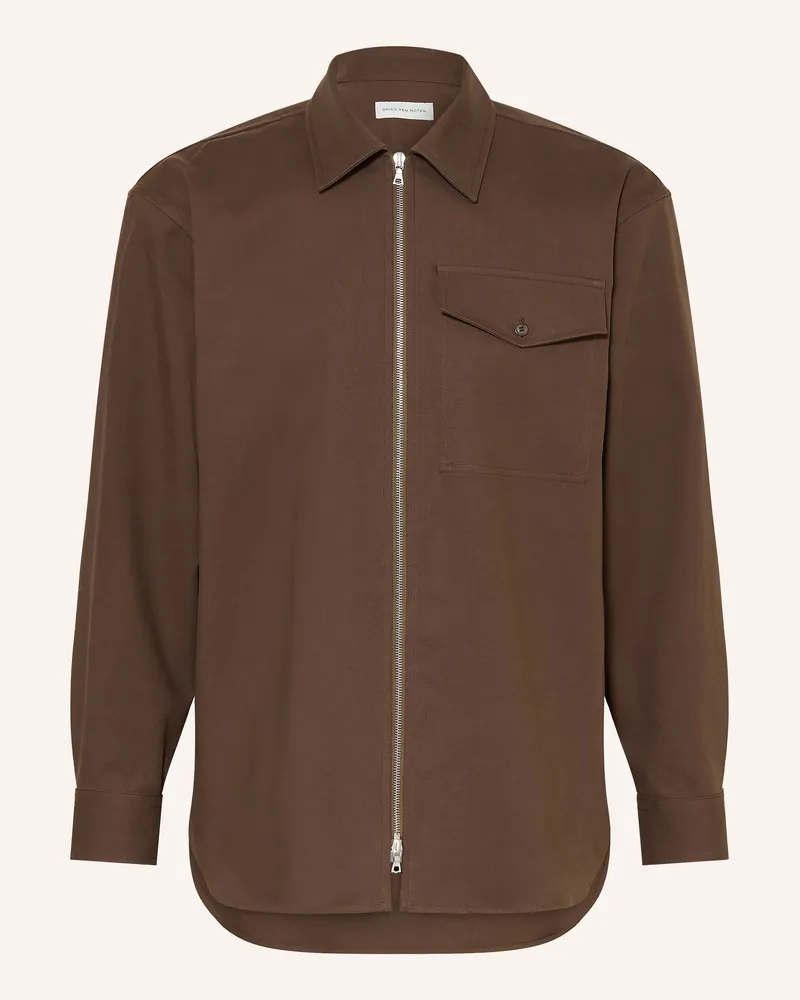 Dries van Noten Overjacket braun Dunkelbraun