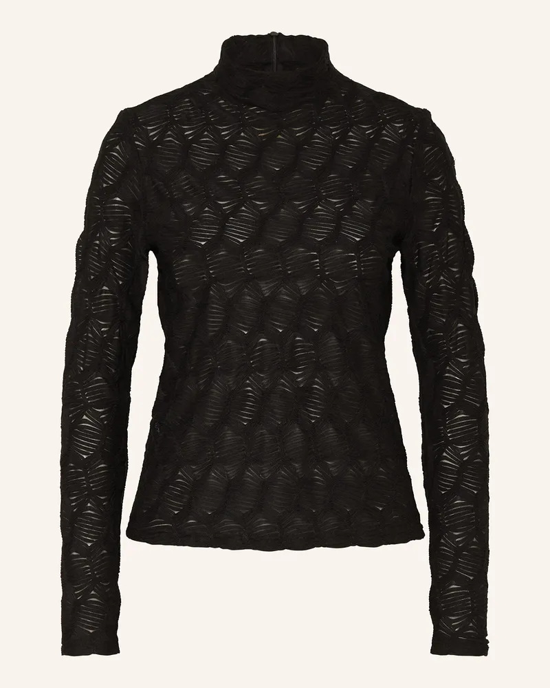 Joseph Ribkoff Longsleeve aus Mesh Schwarz