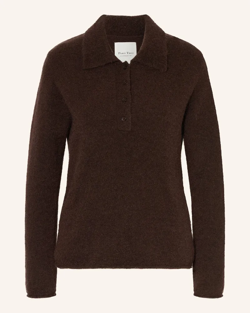 Part Two Pullover Silyapw braun Dunkelbraun