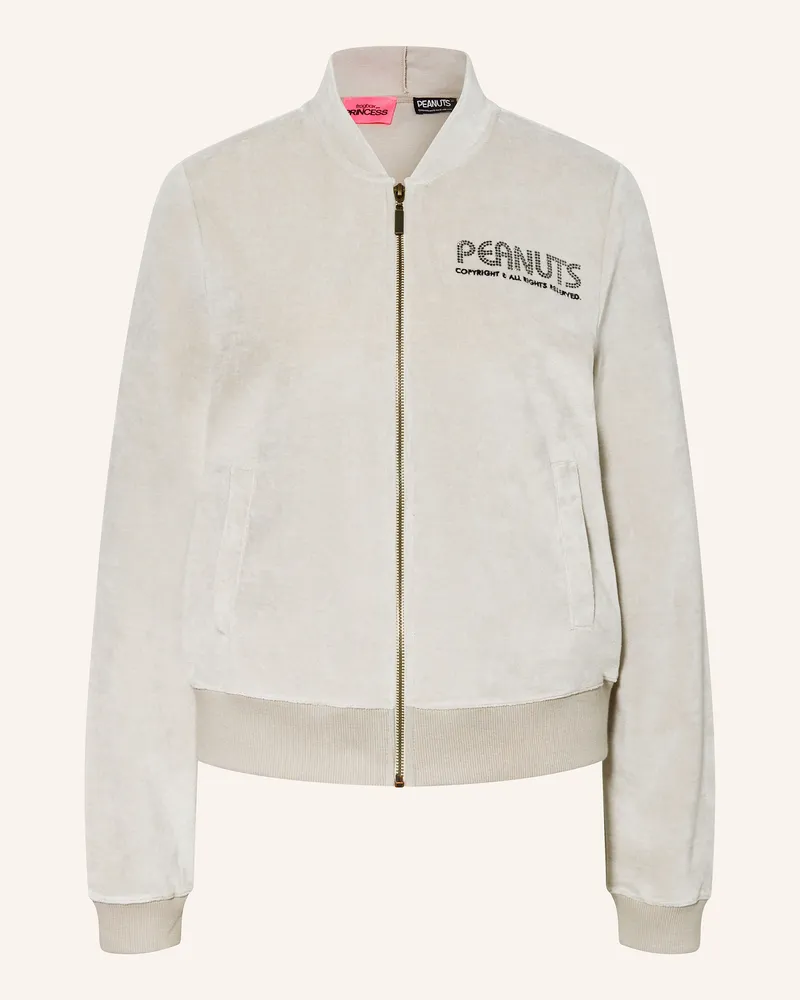 Frogbox Nickijacke mit Schmucksteinen Beige