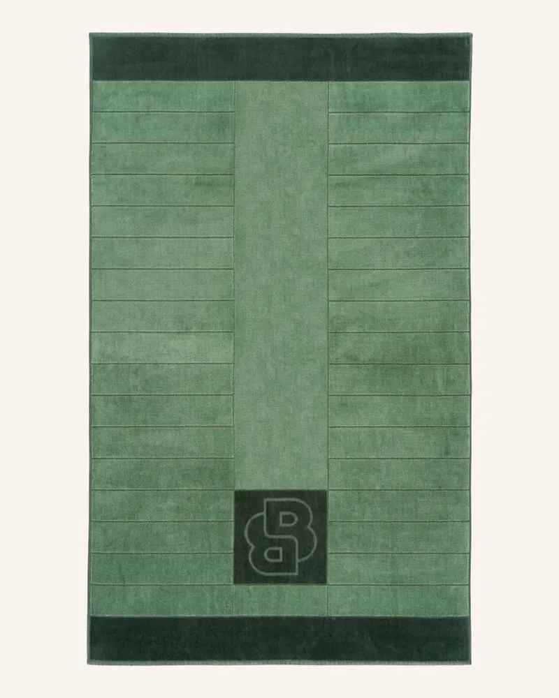 HUGO BOSS Badetuch DOUBLEB Dunkelgrün