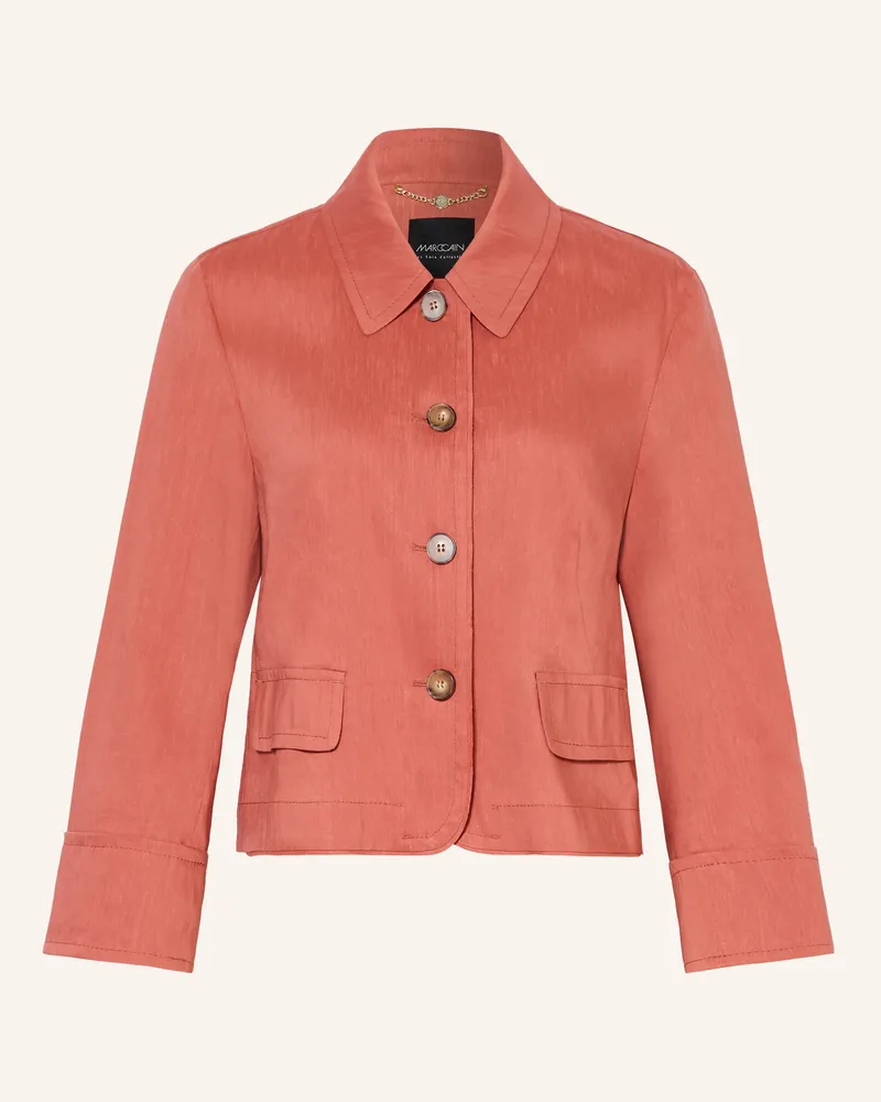 Marc Cain Kastenjacke Mit Leinen rot 488