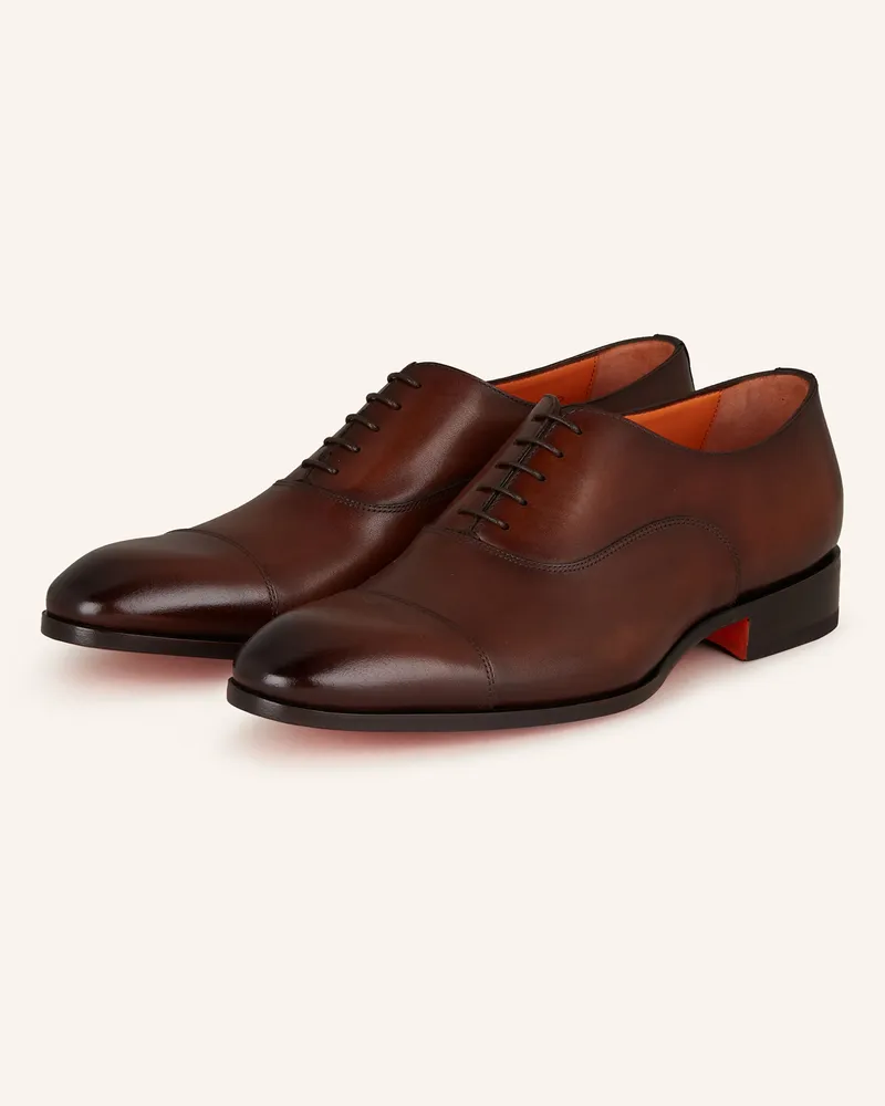 Santoni Schnürer RACER Dunkelbraun