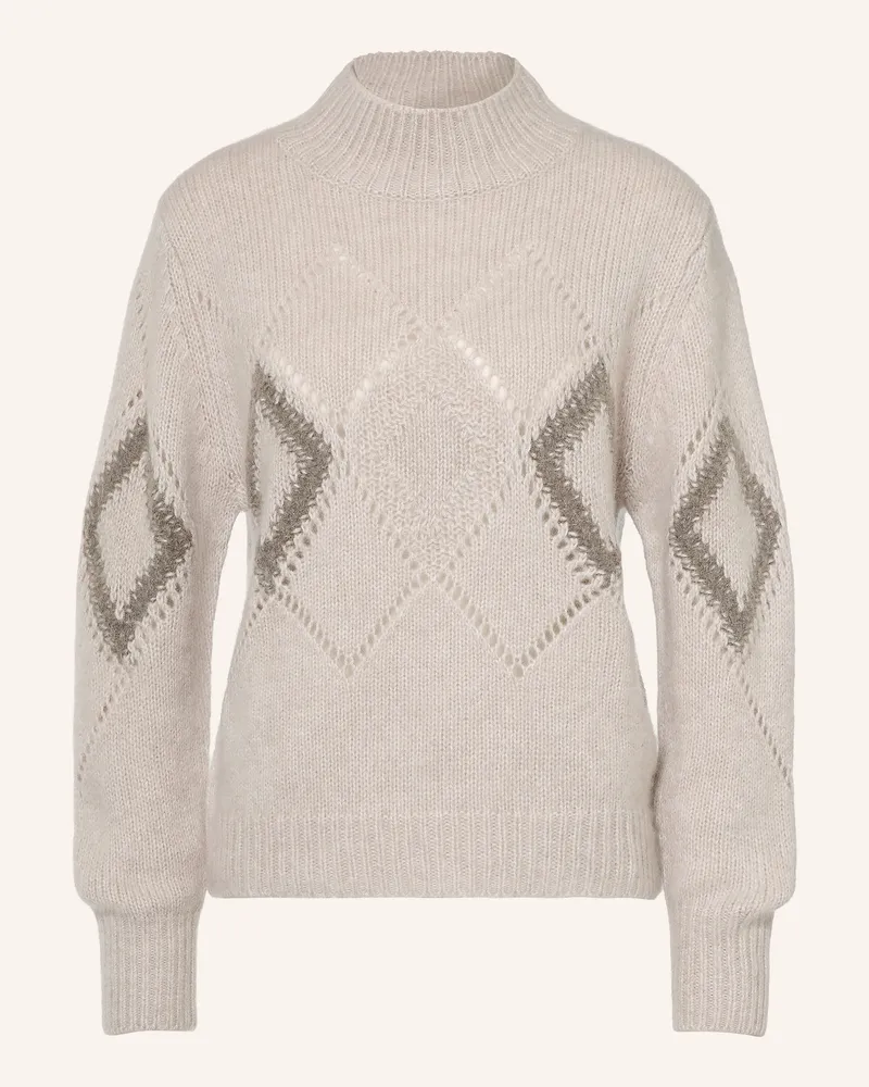hemisphere Pullover Mit Cashmere grau Hellgrau