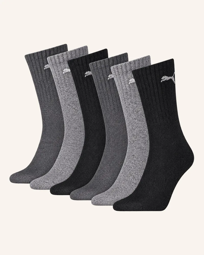 Puma Sportsocken Regular Crew 6-Pack blau Ecru