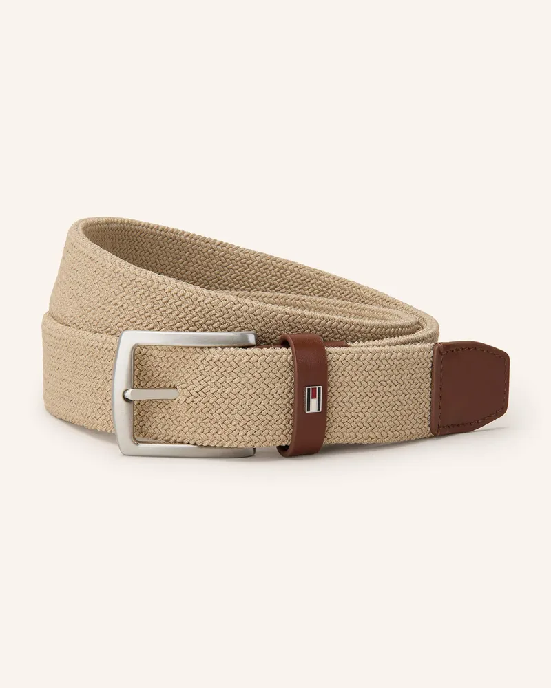 Tommy Hilfiger Flechtgürtel DENTON Hellbraun
