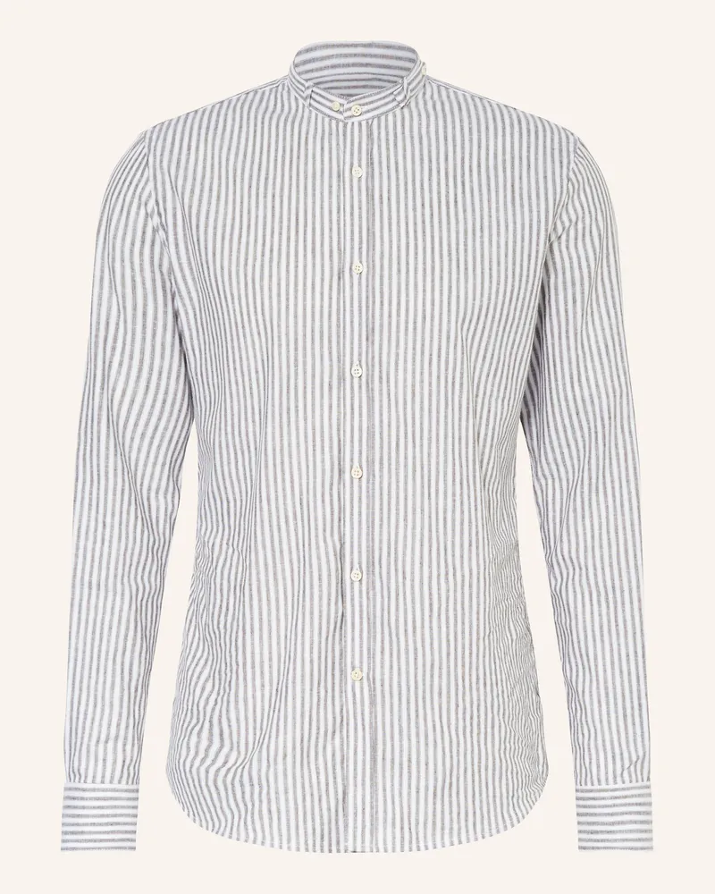 Gottseidank Trachtenhemd LENZ Slim Fit mit Stehkragen Weiss