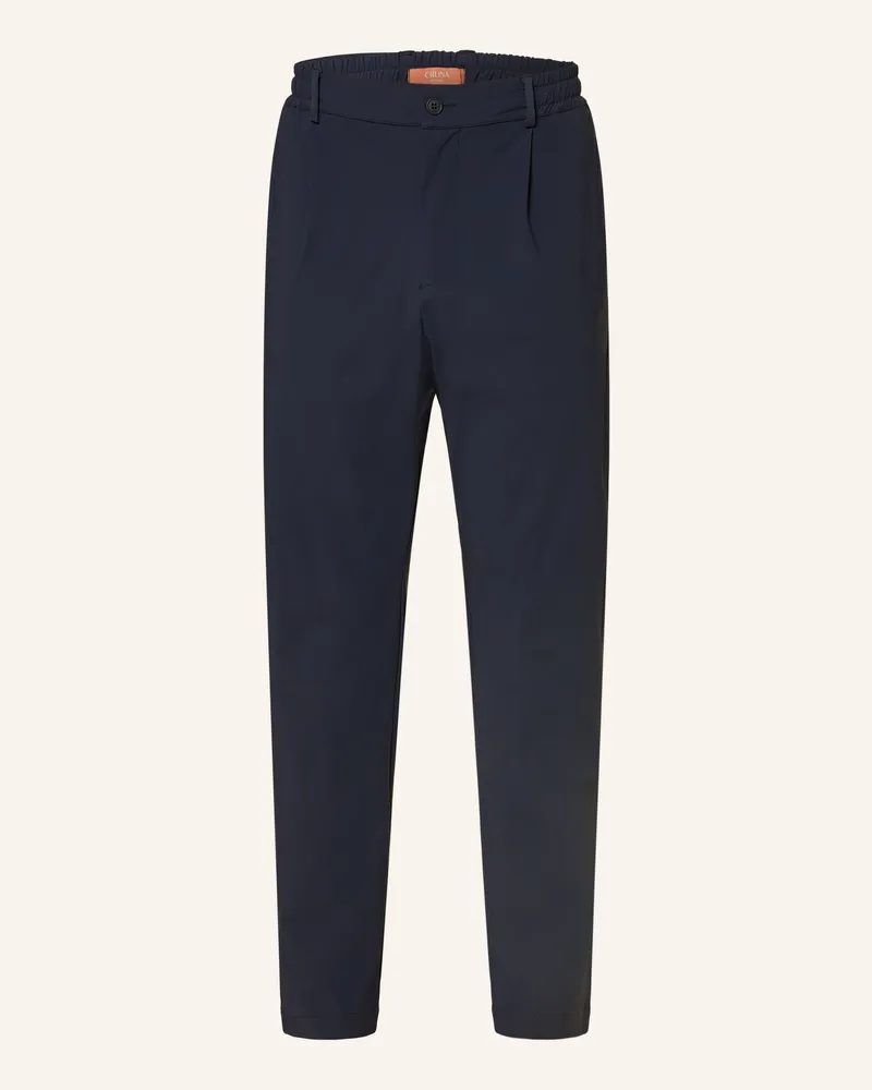 CRUNA Chino Mitte Tapered Fit blau Dunkelblau