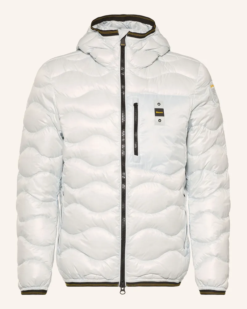 Blauer Daunenjacke Wave blau Hellblau