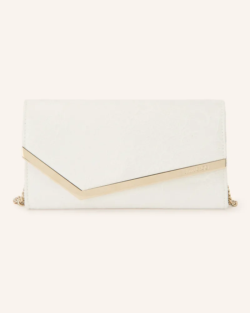 Jimmy Choo Clutch Emmie weiss Weiss