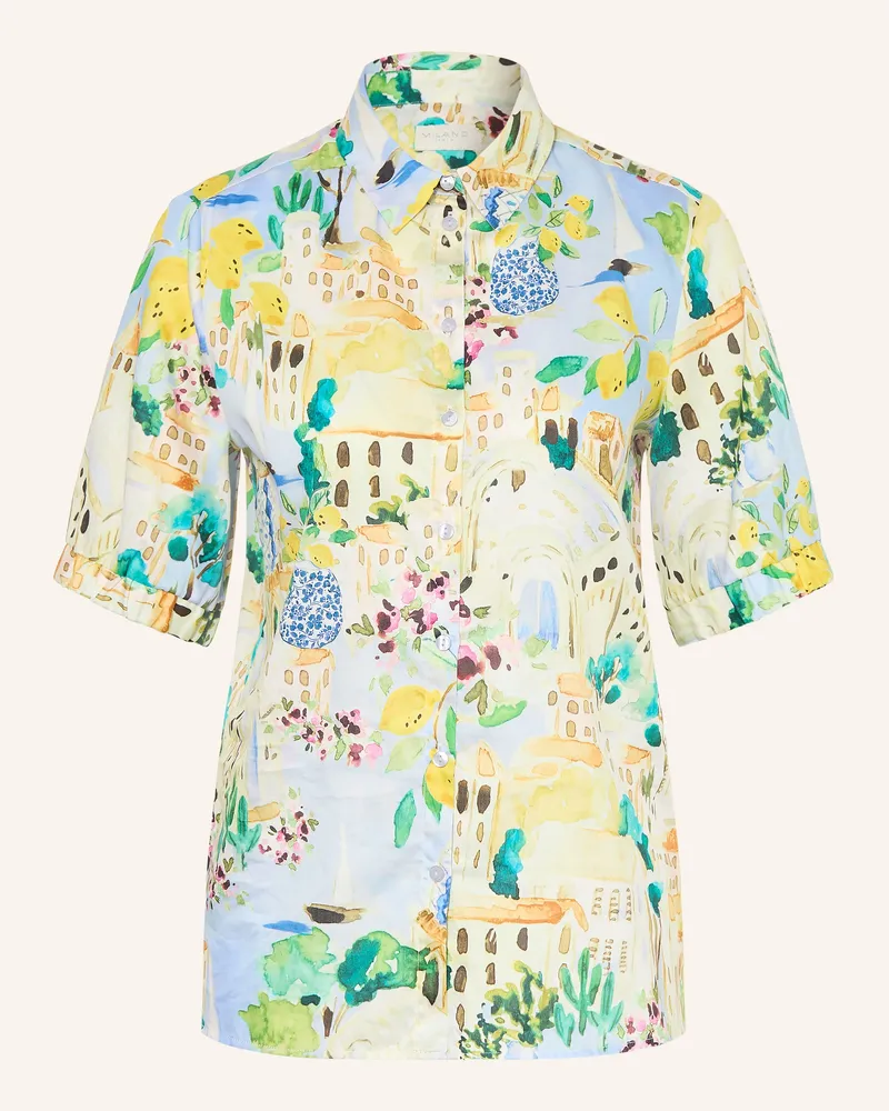 Milano Italy Hemdbluse blau Hellblau