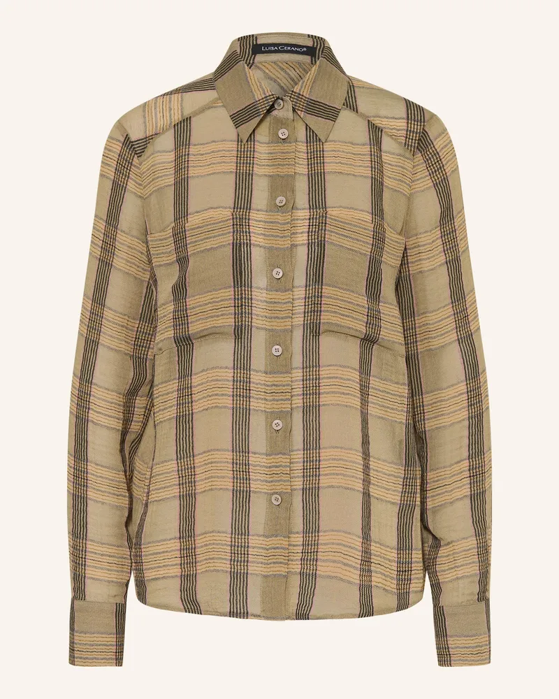 Luisa Cerano Hemdbluse gruen Khaki