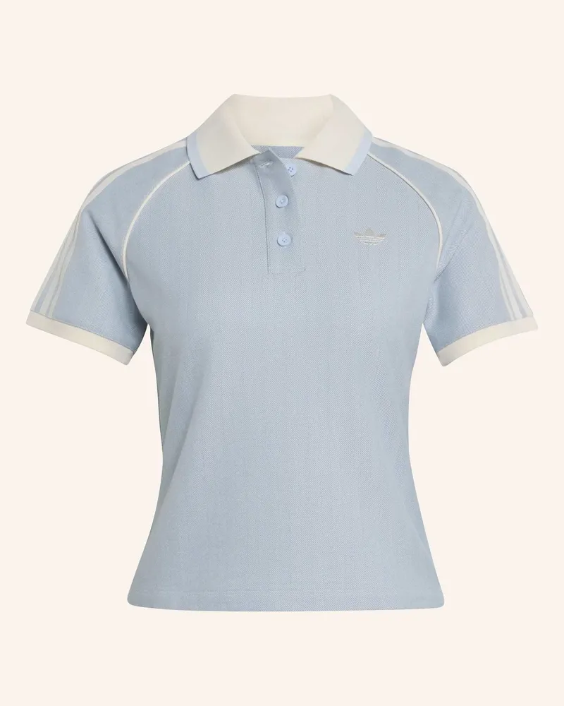 adidas Tweed-Poloshirt blau Blau