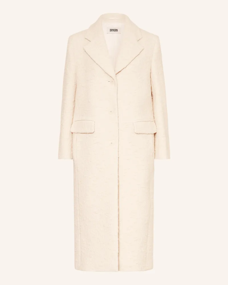 Drykorn Tweed-Mantel Aisby beige Ecru