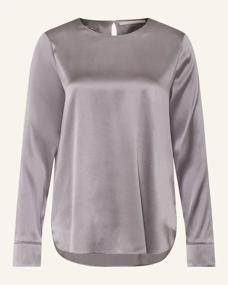 (THE MERCER) N.Y. Blusenshirt Mit Seide grau Dunkelgrau