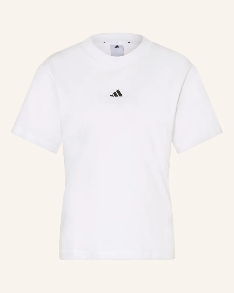 adidas T-Shirt Essentials Small Logo weiss Weiss
