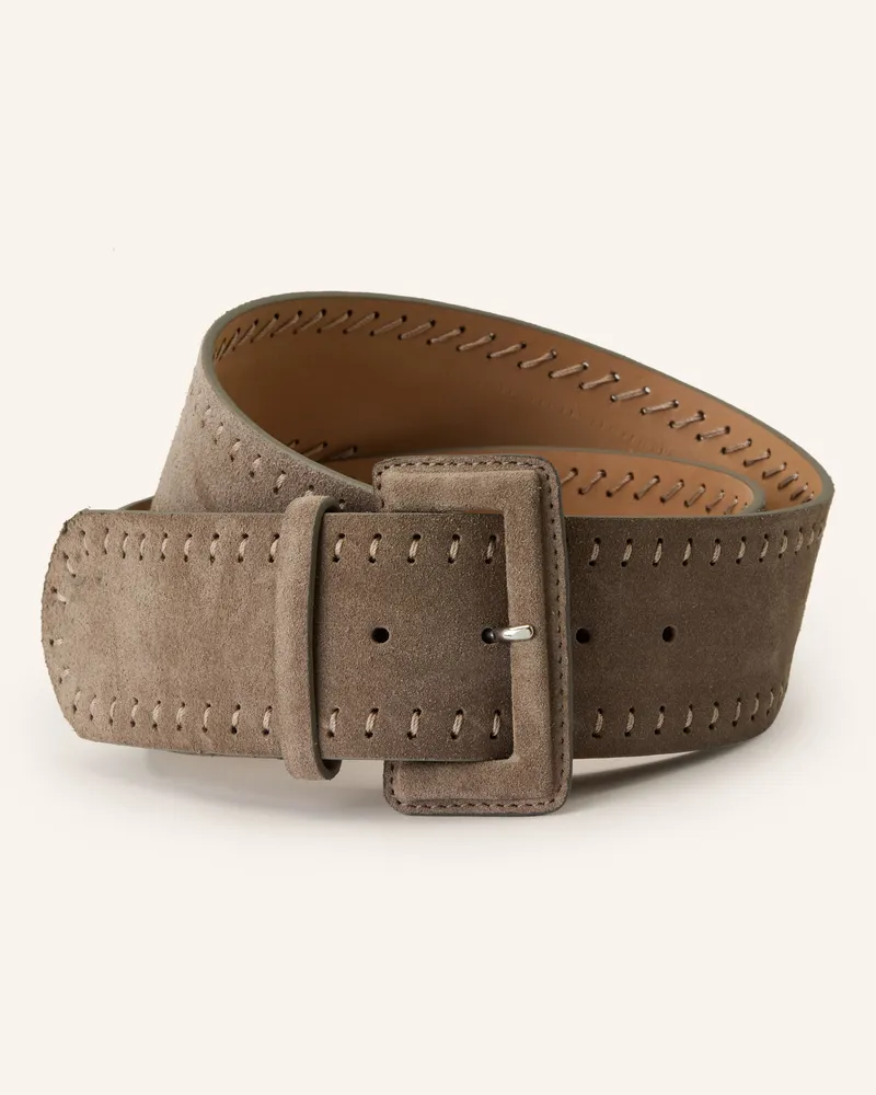 Reptile's House Ledergürtel Taupe