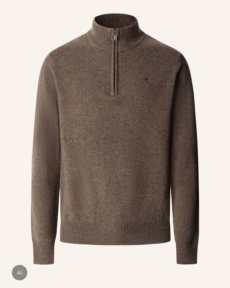 Hackett Pullover Lambswool Hzip beige Beige