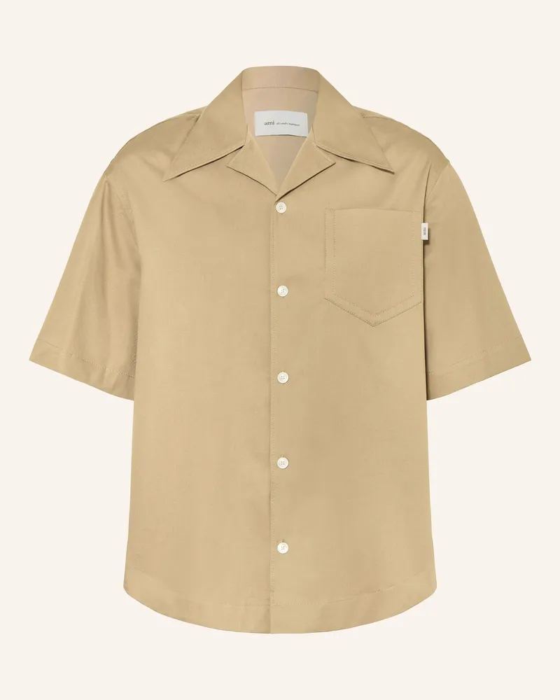 AMI Paris Resorthemd Loose Fit beige Beige