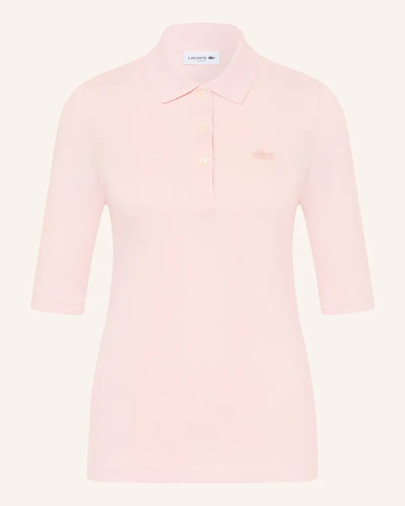 Lacoste Piqué-Poloshirt mit 3/4-Arm Lachs