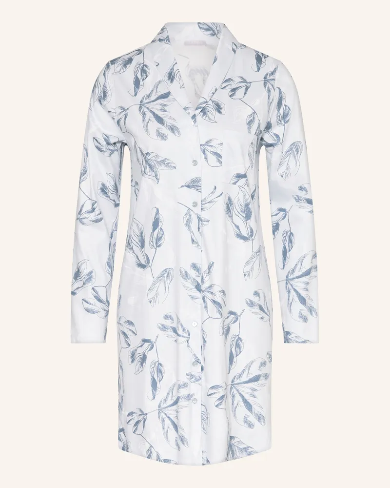 Hanro Nachthemd LOUNGY NIGHTS Hellblau