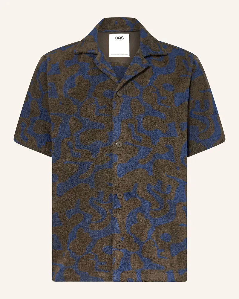 OAS Resorthemd MOREL PUZZLOTEC Comfort Fit aus Frottee Dunkelgrau