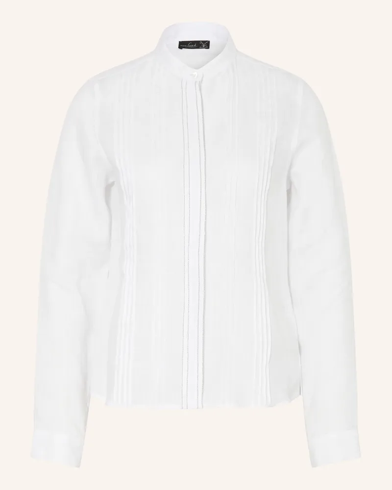 van Laack Leinenbluse Vl-Ikem-Svpbk Mit Schmucksteinen weiss Weiss