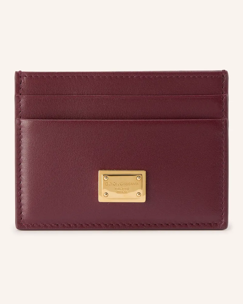 Dolce & Gabbana Kartenetui rot Dunkelrot