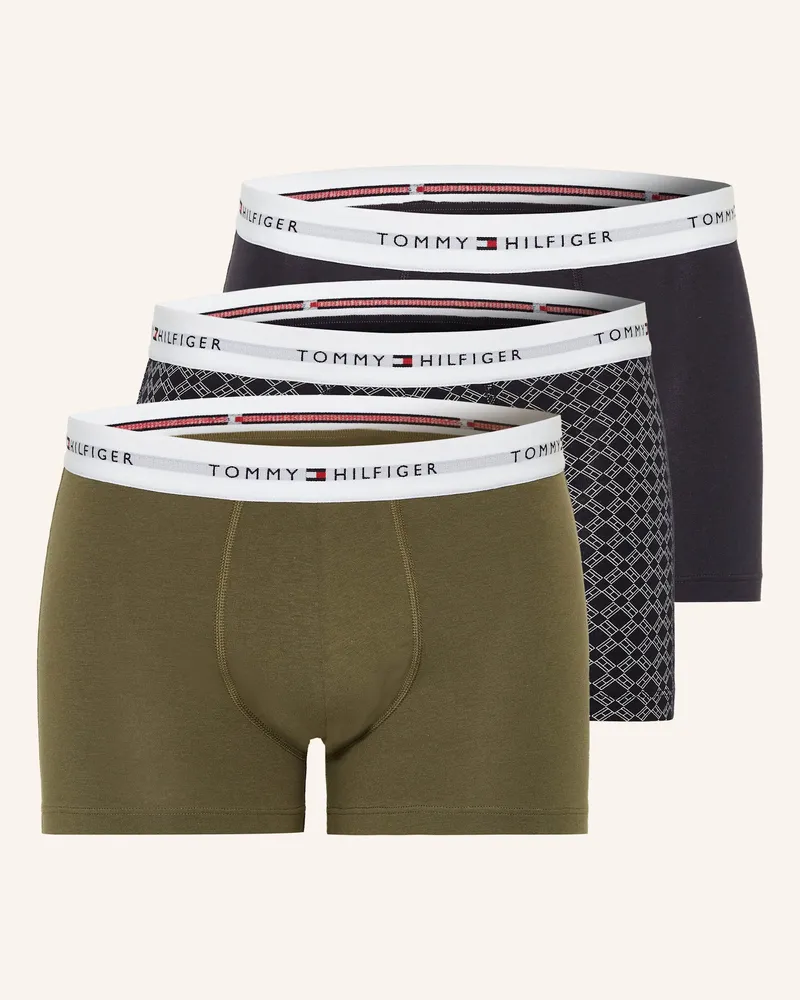 Tommy Hilfiger 3er-Pack Boxershorts gruen Dunkelblau
