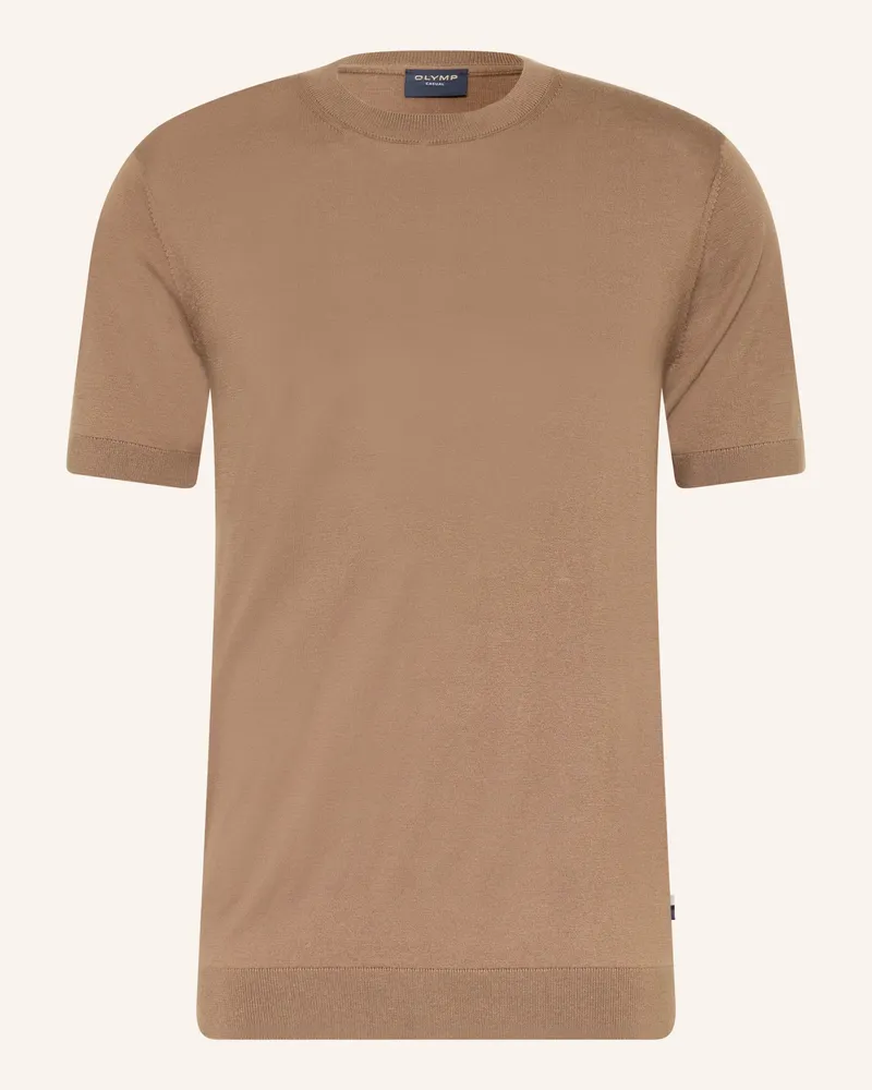 Olymp Strickshirt braun Braun
