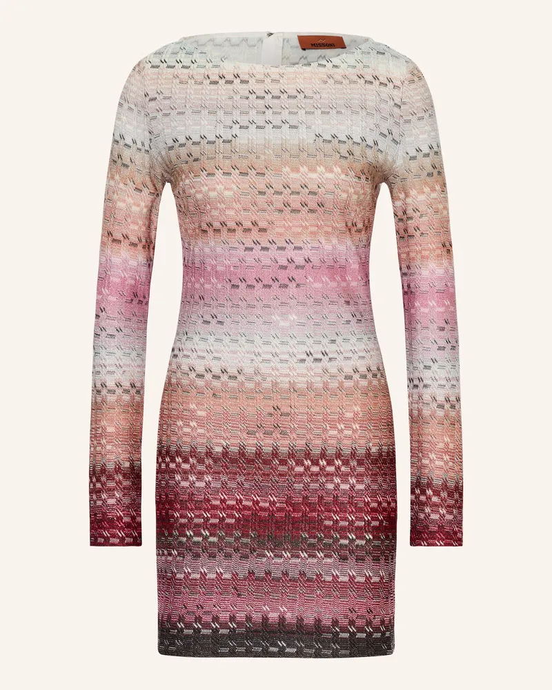 Missoni Etuikleid mit Glitzergarn Pink