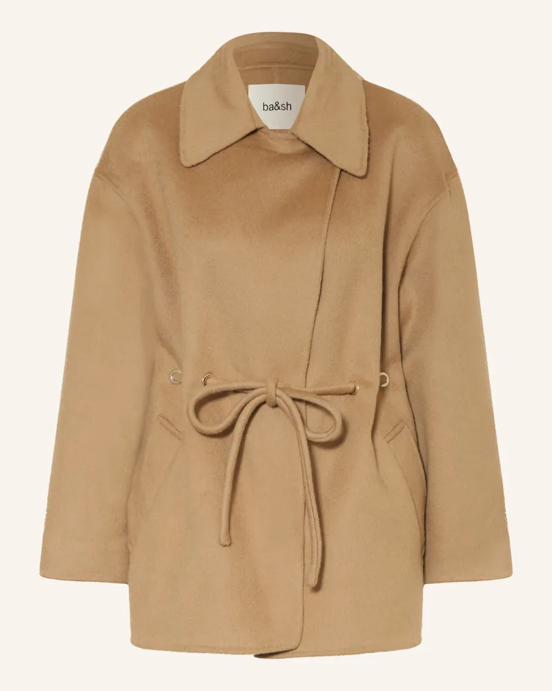 ba&sh Wollmantel KAM Camel