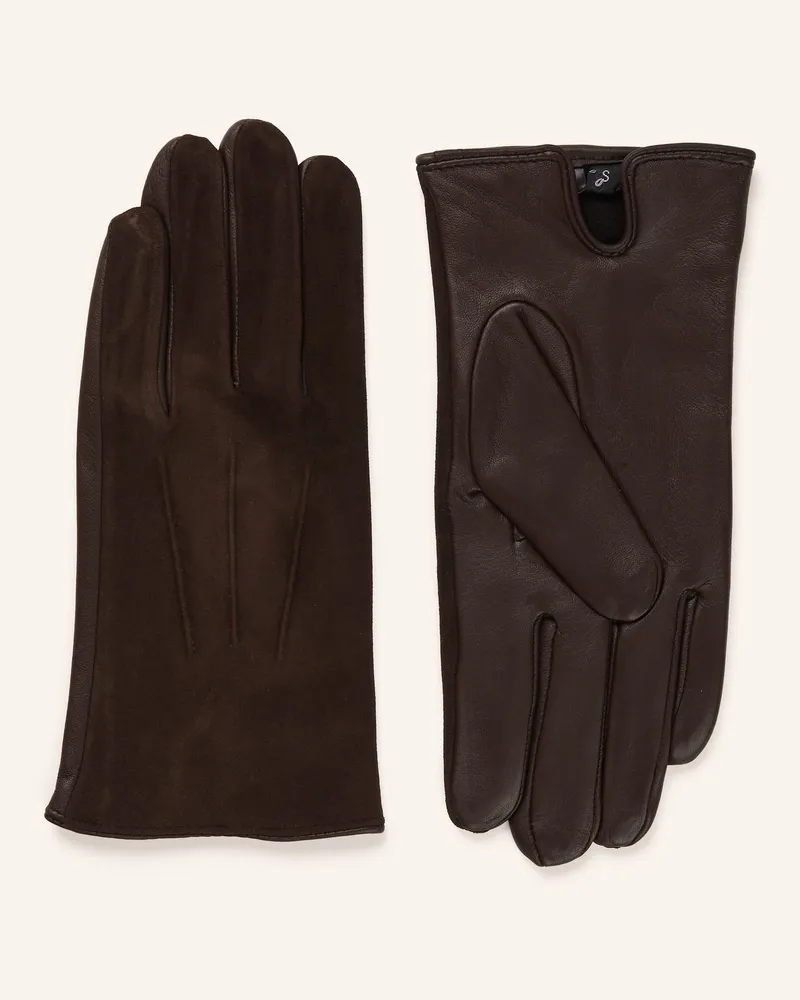 paul Handschuhe braun Dunkelbraun