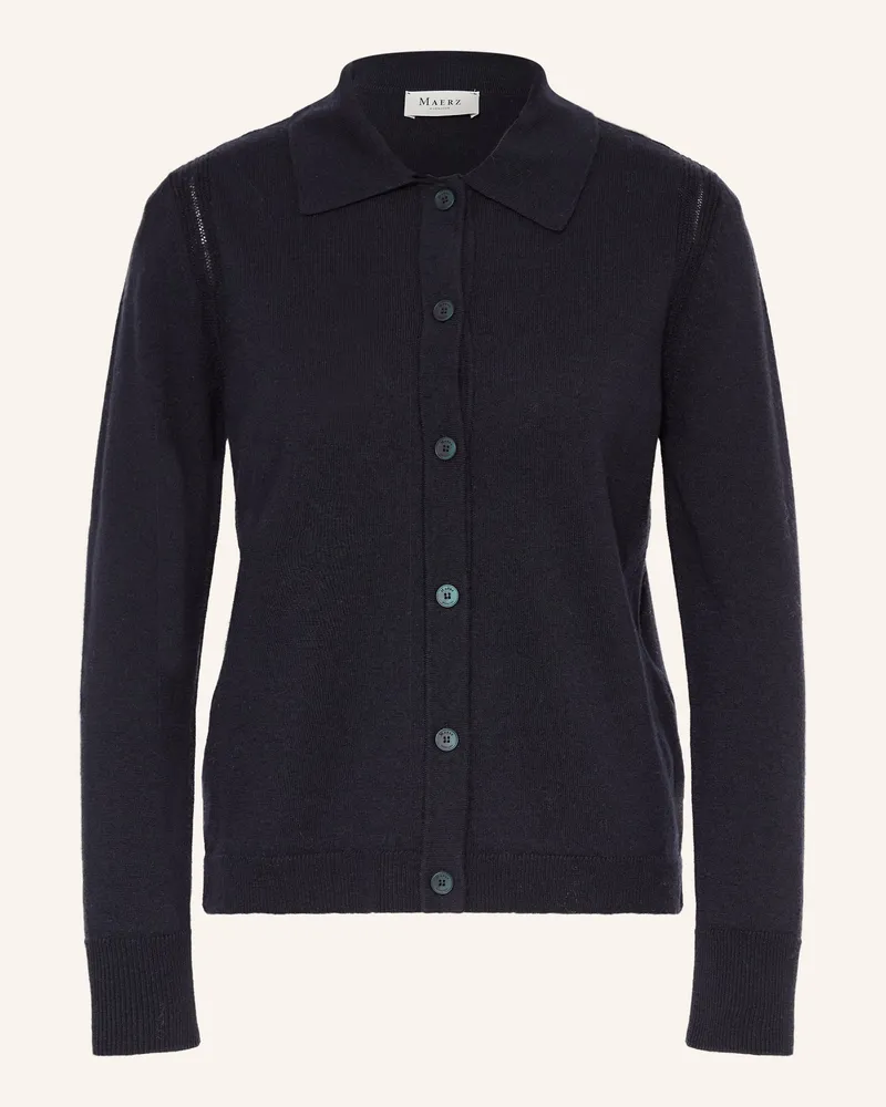 Maerz Strickjacke blau Dunkelblau
