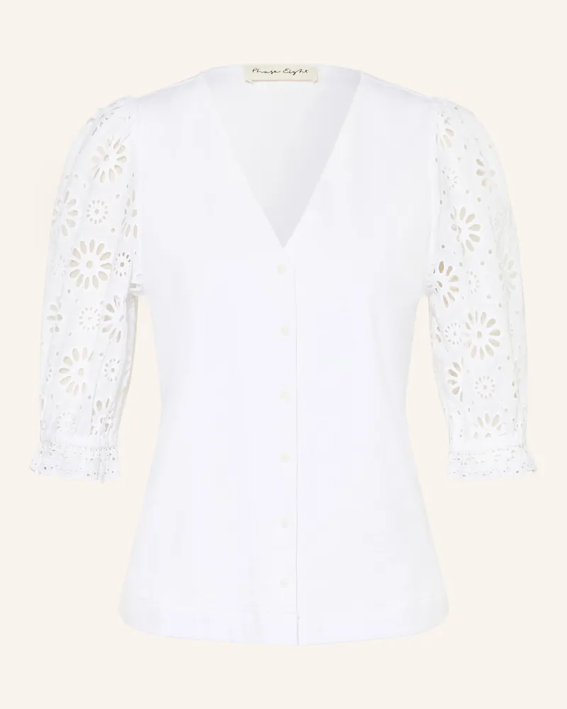 Phase Eight Bluse ELEANOR mit Lochspitze Weiss