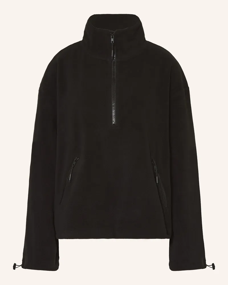 Mrs & HUGS Fleece-Troyer Schwarz