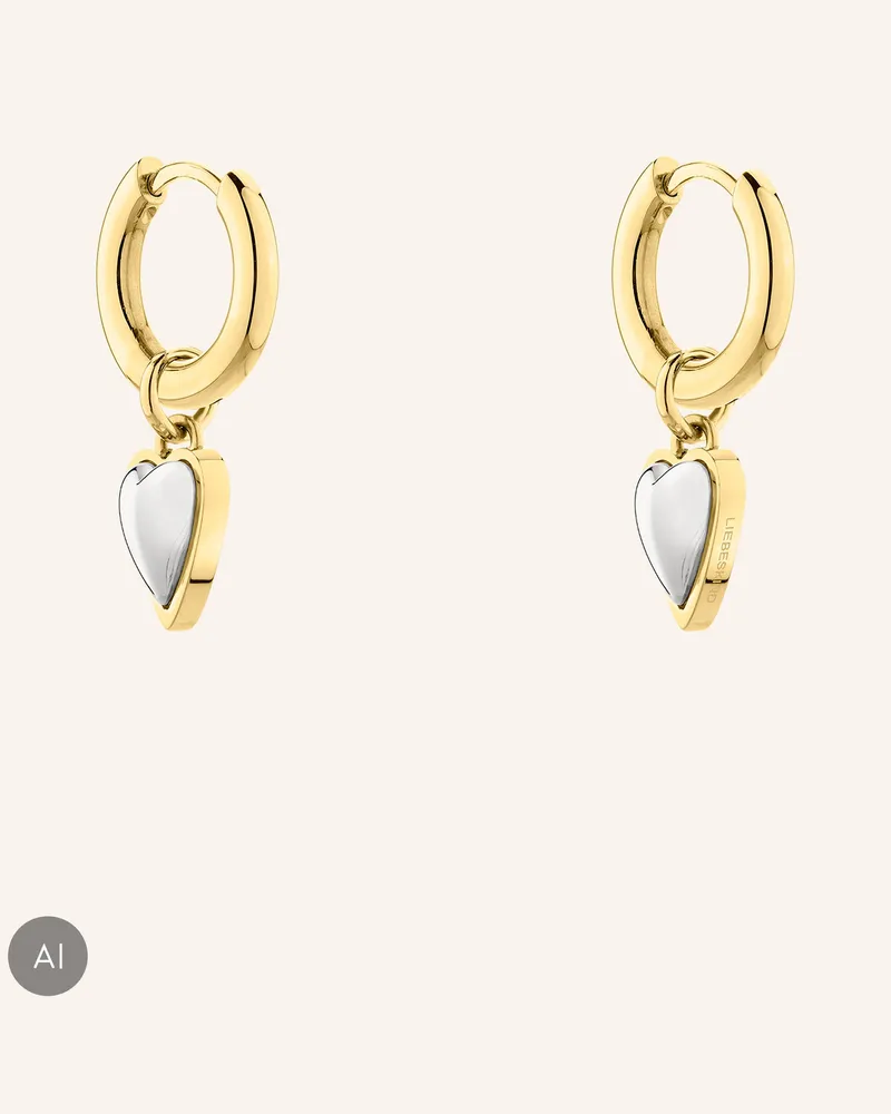 Liebeskind Creolen  Aus  Edelstahl gold Gold