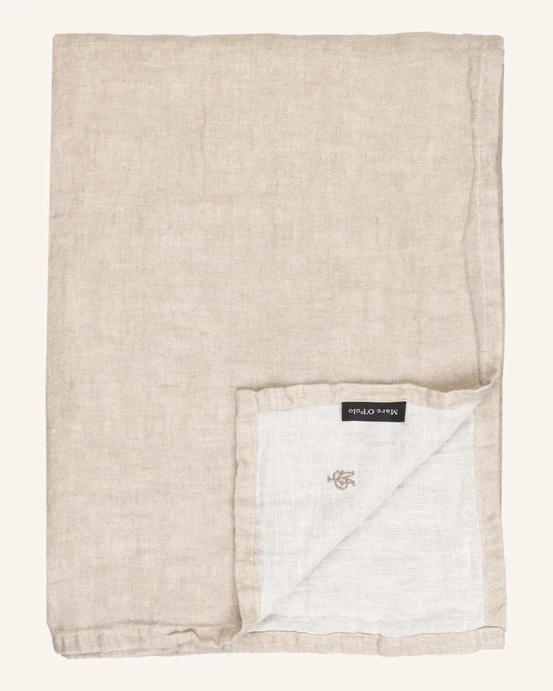 Marc O'Polo Leinen-Plaid Linka beige Beige