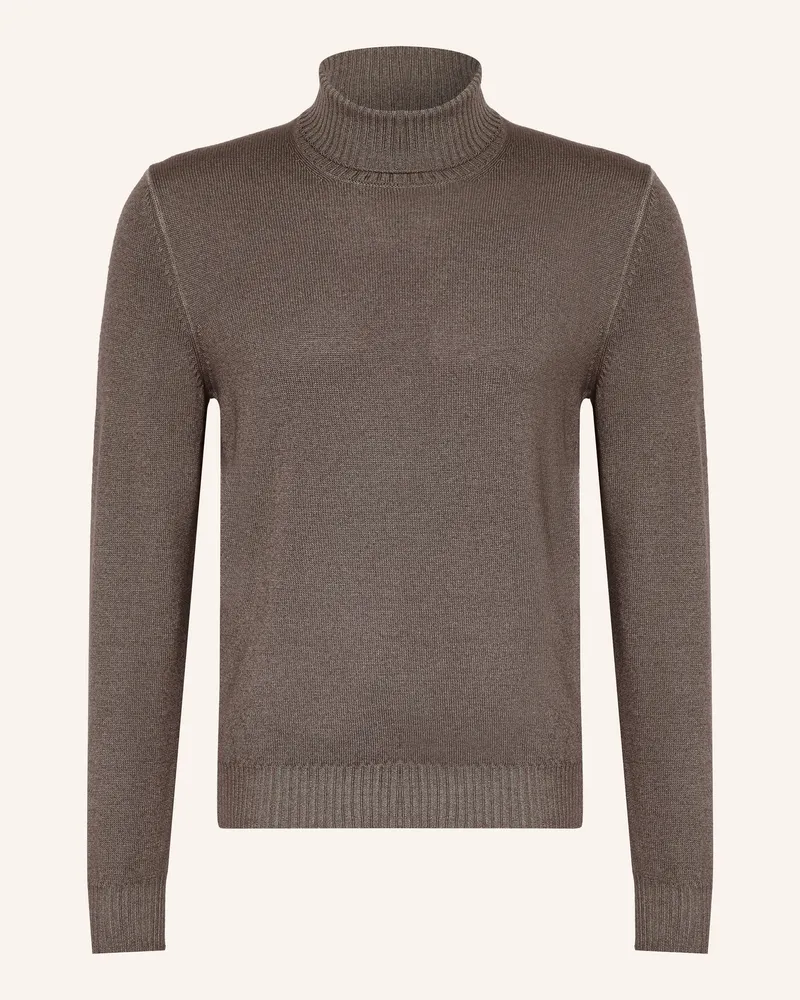 Gran Sasso Rollkragenpullover beige Taupe
