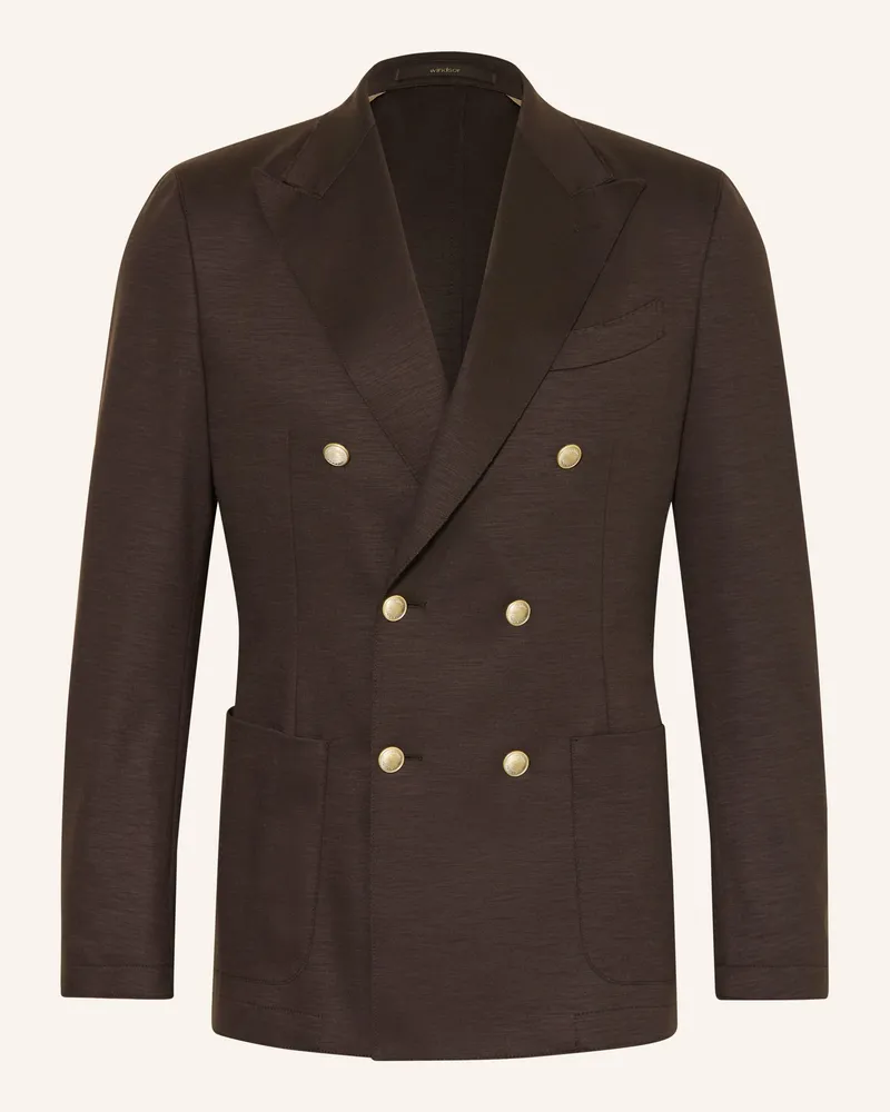 windsor. Sakko SALINO Extra Slim Fit Dunkelbraun