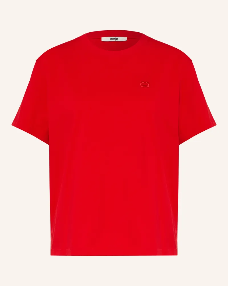 Maje T-Shirt rot Rot