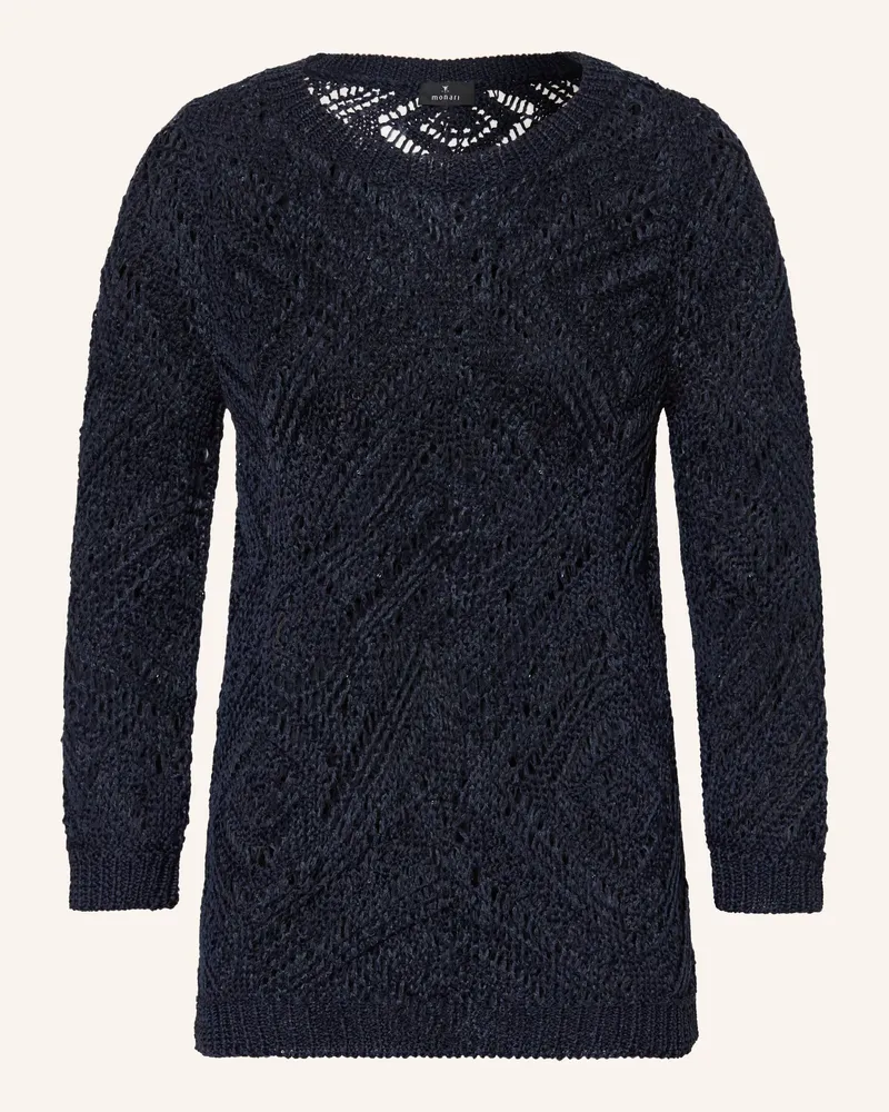 monari Pullover Mit Pailletten blau Dunkelblau